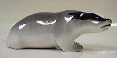 Russian ceramic badger